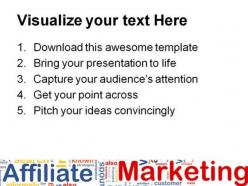 Affiliate marketing business powerpoint templates and powerpoint backgrounds 0411