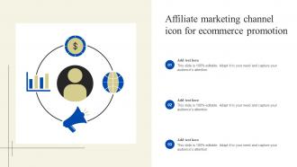 Affiliate Marketing Channel Icon For Ecommerce Promotion