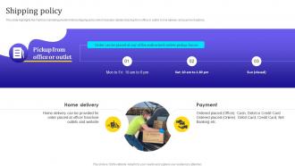 Affiliate Marketing Company Profile Shipping Policy Ppt Themes CP SS V