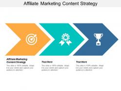 Affiliate marketing content strategy ppt powerpoint presentation slides gridlines cpb