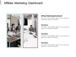 Affiliate marketing dashboard ppt powerpoint presentation ideas aids cpb