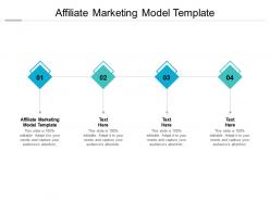 Affiliate marketing model template ppt powerpoint presentation gallery template