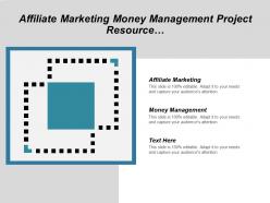 Affiliate marketing money management project resource management plan cpb