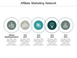 Affiliate marketing network ppt powerpoint presentation ideas backgrounds cpb