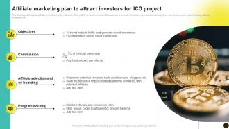 Affiliate Marketing Plan To Attract Investors Initial Coin Offerings BCT SS V