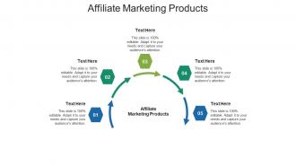 Affiliate marketing products ppt powerpoint presentation icon sample cpb