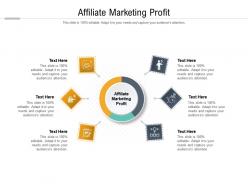 Affiliate marketing profit ppt powerpoint presentation professional good cpb