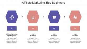 Affiliate Marketing Tips Beginners Ppt Powerpoint Presentation Gallery Icon Cpb