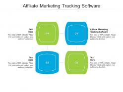 Affiliate marketing tracking software ppt powerpoint presentation ideas examples cpb