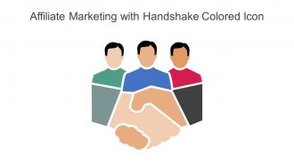 Affiliate Marketing With Handshake Colored Icon In Powerpoint Pptx Png And Editable Eps Format