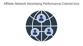 Affiliate Network Advertising Performance Colored Icon In Powerpoint Pptx Png And Editable Eps Format