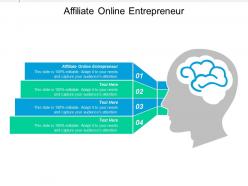 Affiliate online entrepreneur ppt powerpoint presentation ideas format ideas cpb