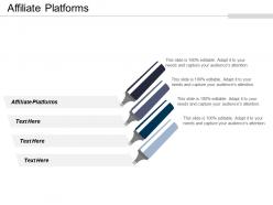 Affiliate platforms ppt powerpoint presentation file portfolio cpb