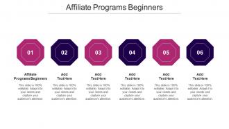 Affiliate Programs Beginners Ppt Powerpoint Presentation Inspiration Templates Cpb