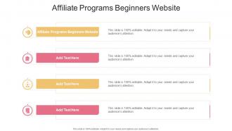 Affiliate Programs Beginners Website In Powerpoint And Google Slides Cpb