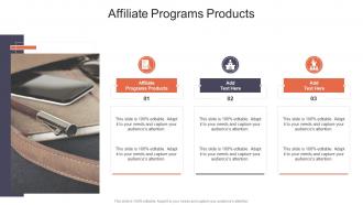 Affiliate Programs Products In Powerpoint And Google Slides Cpb