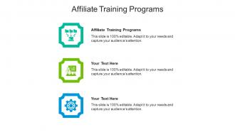 Affiliate training programs ppt powerpoint presentation show pictures cpb