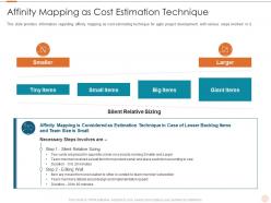 Affinity mapping as cost software costs estimation agile project management it