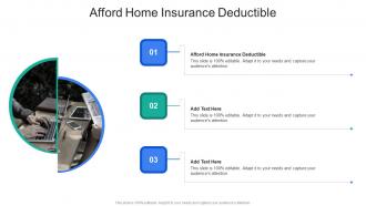 Afford Home Insurance Deductible In Powerpoint And Google Slides Cpb