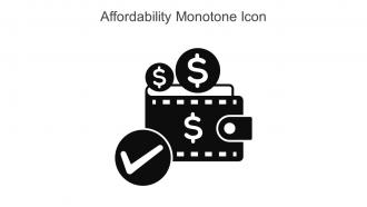 Affordability Monotone Icon In Powerpoint Pptx Png And Editable Eps Format