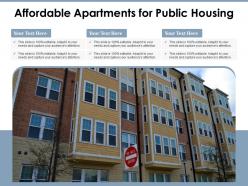 Affordable Apartments For Public Housing