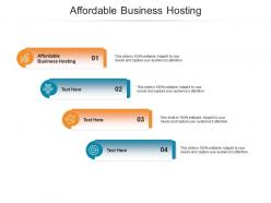 Affordable business hosting ppt powerpoint presentation portfolio professional cpb