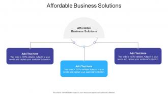 Affordable Business Solutions In Powerpoint And Google Slides Cpb