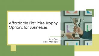 Affordable First Prize Trophy Options For Business PPT Demonstration AT