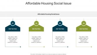 Affordable Housing Social Issue In Powerpoint And Google Slides Cpb