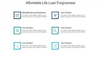 Affordable life loan forgiveness ppt powerpoint presentation slides picture cpb