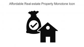 Affordable Real estate Property Monotone Icon in powerpoint pptx png and editable eps format