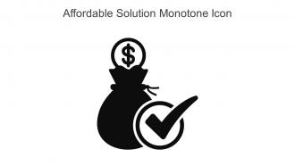 Affordable Solution Monotone Icon In Powerpoint Pptx Png And Editable Eps Format