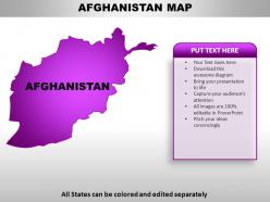 Afghanistan country powerpoint maps
