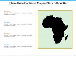 Africa Continent Political Division Black Silhouette Puzzle Pieces