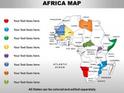 Africa continents powerpoint maps