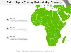 Africa map or country political map covering all different regions