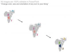 Africa map with state location indication powerpoint slides