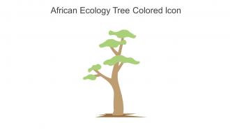 African Ecology Tree Colored Icon In Powerpoint Pptx Png And Editable Eps Format