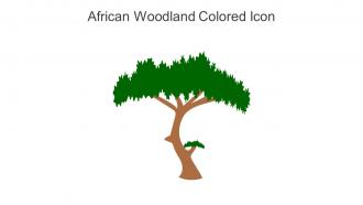African Woodland Colored Icon In Powerpoint Pptx Png And Editable Eps Format
