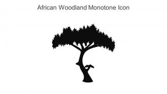 African Woodland Monotone Icon In Powerpoint Pptx Png And Editable Eps Format