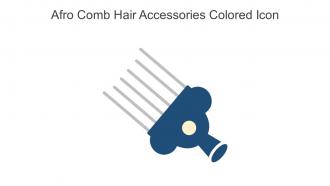 Afro Comb Hair Accessories Colored Icon In Powerpoint Pptx Png And Editable Eps Format