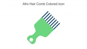 Afro Hair Comb Colored Icon In Powerpoint Pptx Png And Editable Eps Format