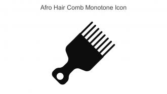 Afro Hair Comb Monotone Icon In Powerpoint Pptx Png And Editable Eps Format