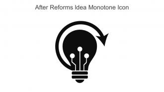 After Reforms Idea Monotone Icon In Powerpoint Pptx Png And Editable Eps Format
