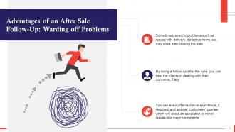 After Sale Follow Up Advantage Warding Off Problems Training Ppt