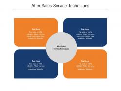 After sales service techniques ppt powerpoint presentation file display cpb