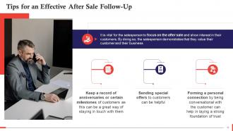 After Sales Stage In Sales Process Training Ppt Graphical Image