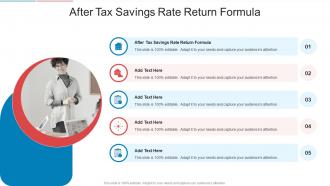 After Tax Savings Rate Return Formula In Powerpoint And Google Slides Cpb