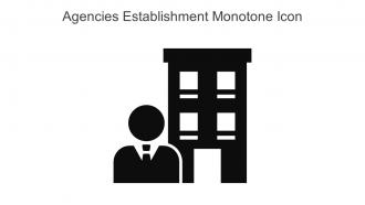 Agencies Establishment Monotone Icon In Powerpoint Pptx Png And Editable Eps Format