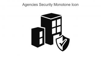 Agencies Security Monotone Icon In Powerpoint Pptx Png And Editable Eps Format